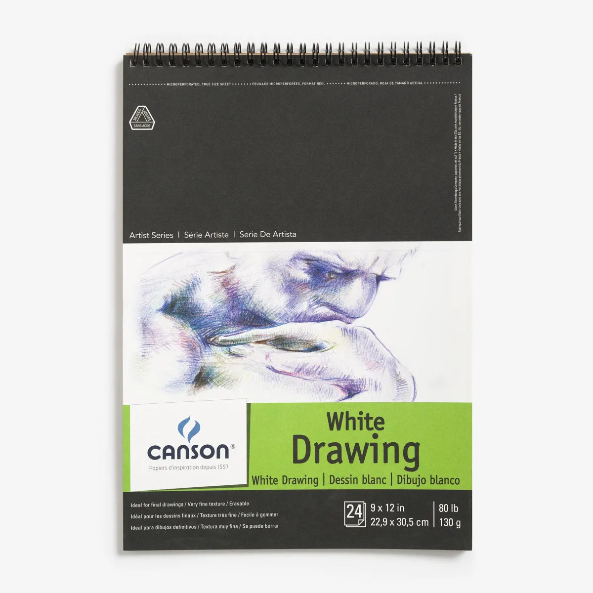 Vesterheim Woodworking-Canson White Drawing Pad