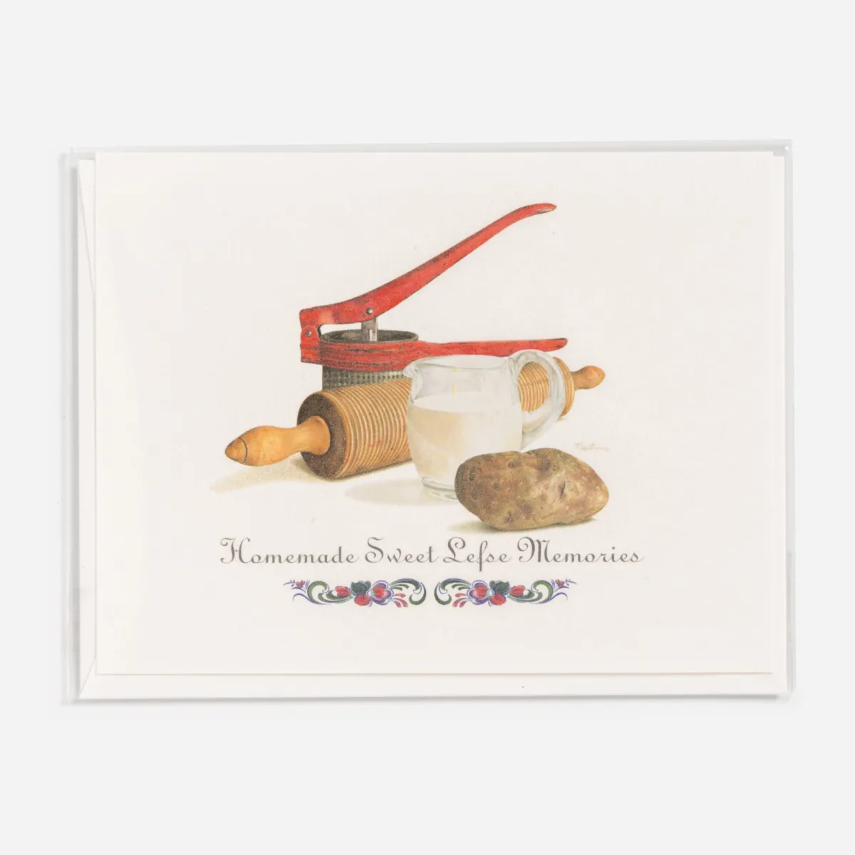 Vesterheim Single Cards-Flatbread Memories Notecard by Tim Trost