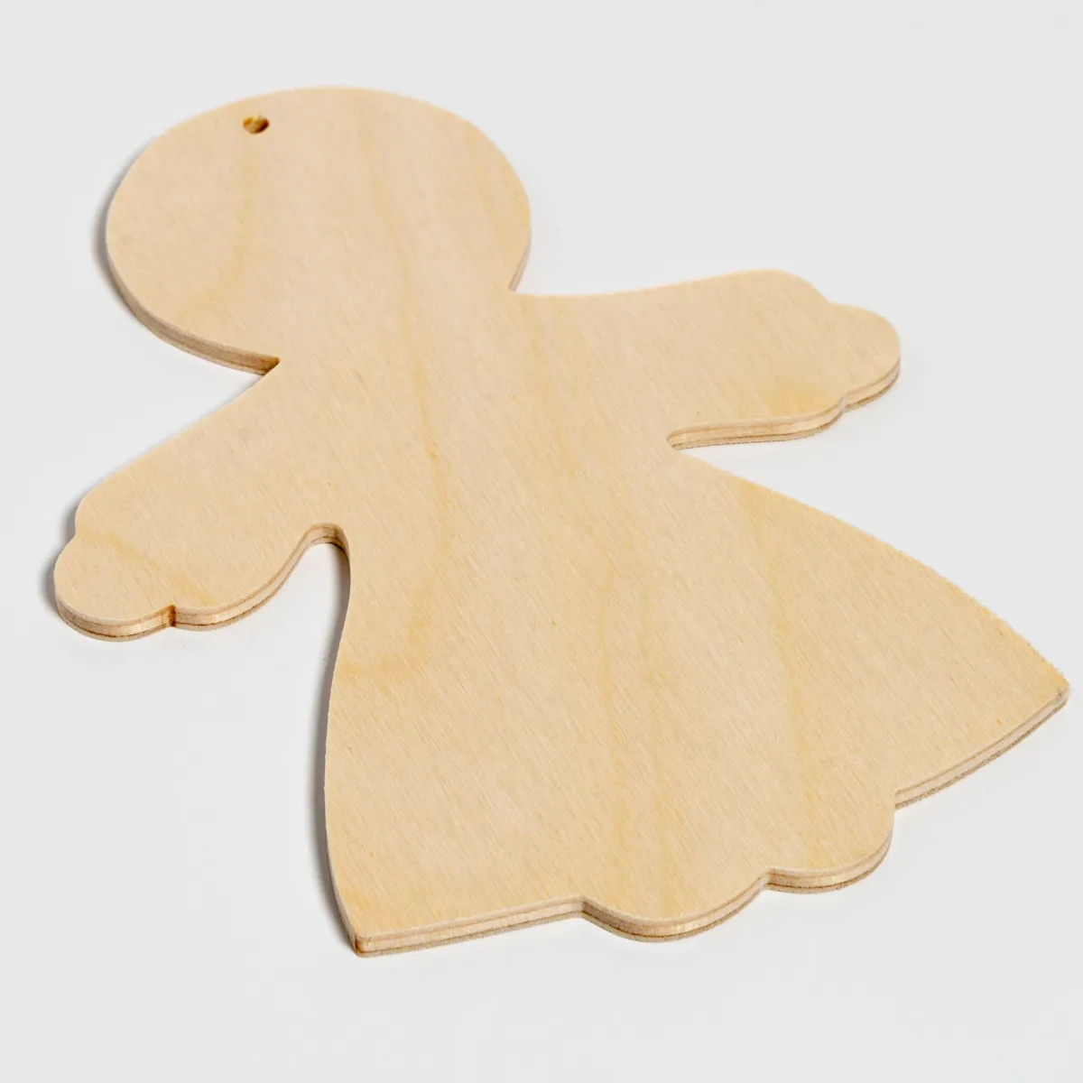 Vesterheim Woodworking | Rosemaling-Girl Wooden Ornament