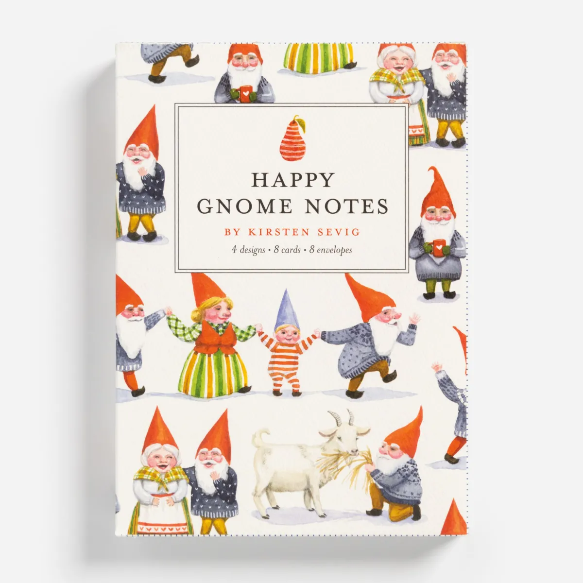 Vesterheim Card Packets-Happy Gnome Notes Set by Kirsten Sevig