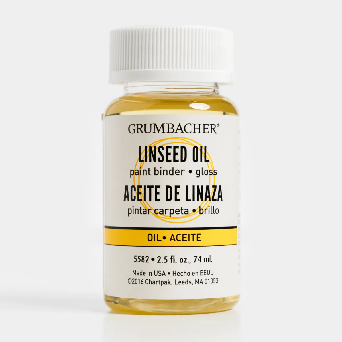 Vesterheim Rosemaling-Linseed Oil from Grumbacher, 2.5 oz.