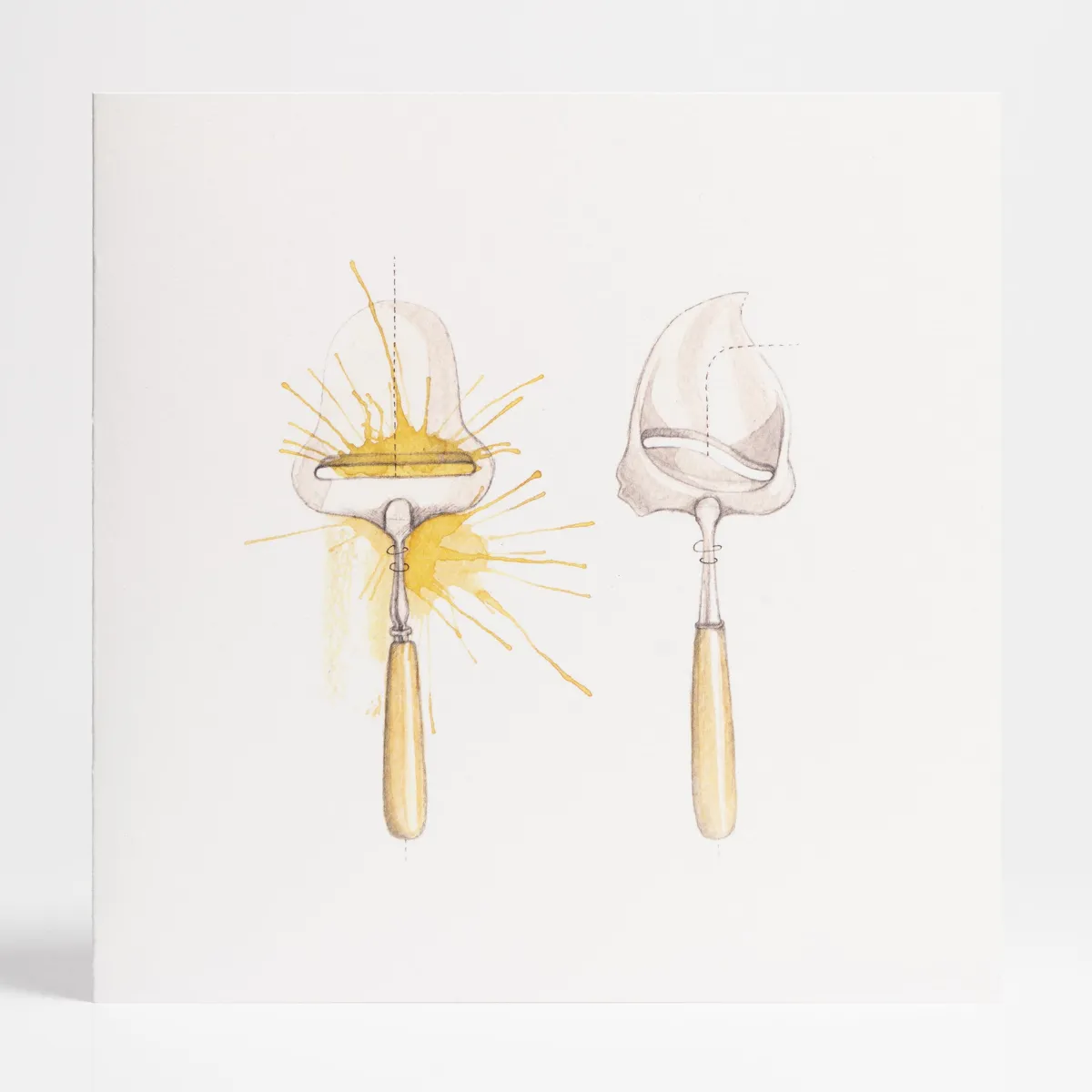 Vesterheim Single Cards-Ostehøvel Card by Mona Stenseth Erlandsen