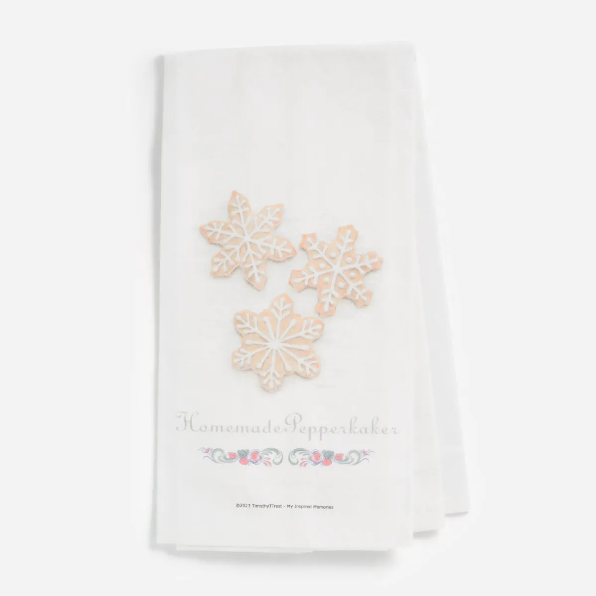 Vesterheim Towels, Runners, & Washcloths-Pepperkaker Tea Towel by Tim Trost