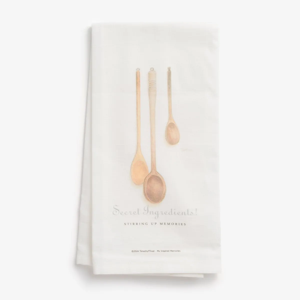 Vesterheim Towels, Runners, & Washcloths-Secret Ingredients Tea Towel by Tim Trost