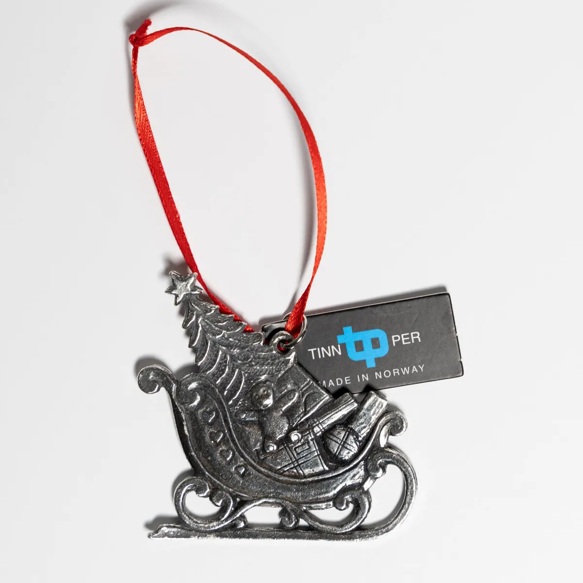 Vesterheim Ornaments-Sleigh Pewter Ornament by Tinn-Per