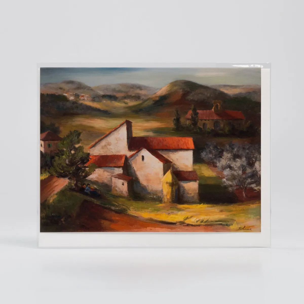 Vesterheim Single Cards-Spanish Village Church by Theadore Sohner - Collection Card