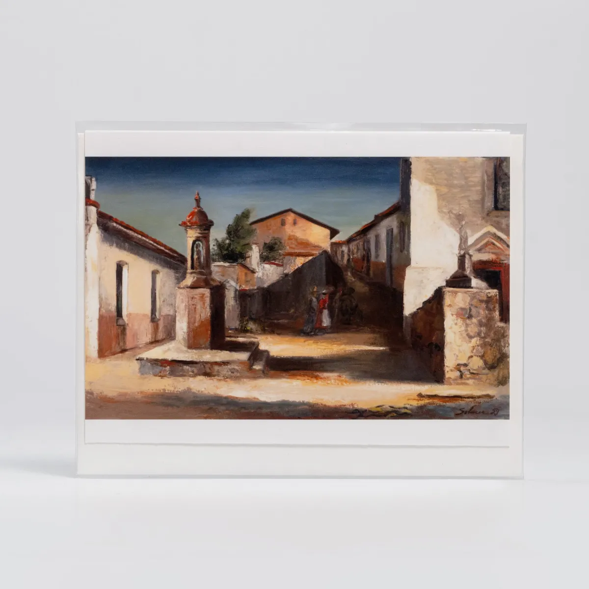 Vesterheim Single Cards-Spanish Village Plaza by Theadore Sohner - Collection Card