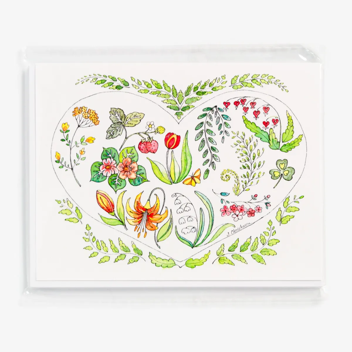 Vesterheim Card Packets-Spring Flowers Notecards Set by Sharon Christensen
