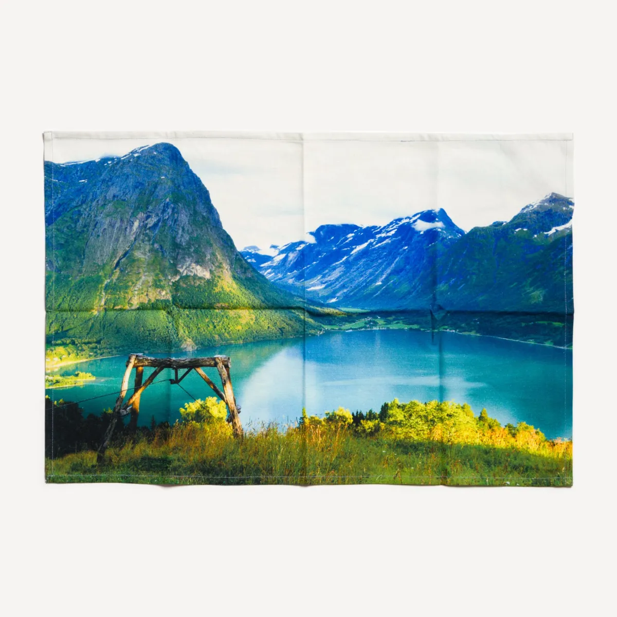 Vesterheim Towels, Runners, & Washcloths-Stryn Pulley Tea Towel by Susan Fosse