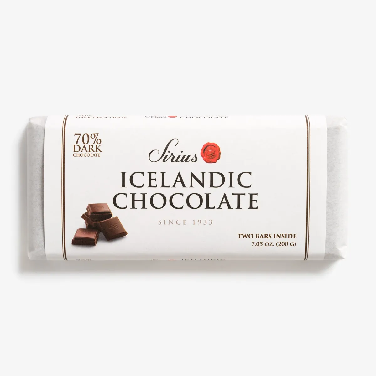 Vesterheim Candy-Two Bars Icelandic 70% Dark Chocolate