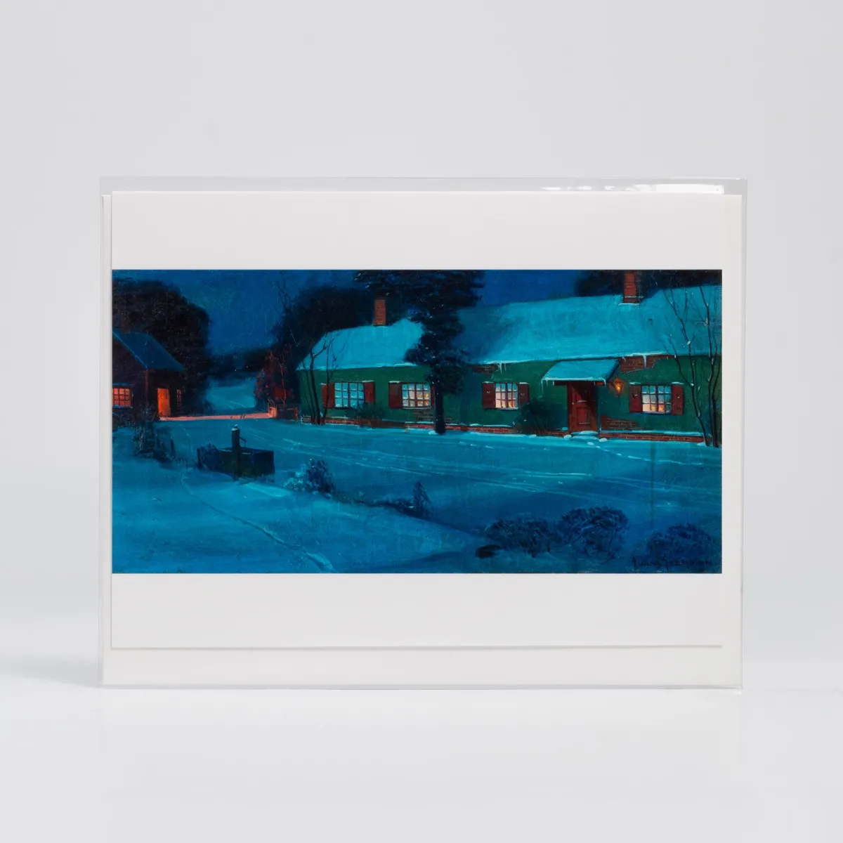 Vesterheim Single Cards-Winter Scene by Svend Svendsen - Collection Card